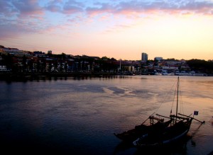 anoitecer na Riberinha do Douro