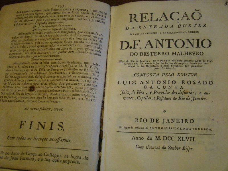 Primeiro livro publicado no Brasil