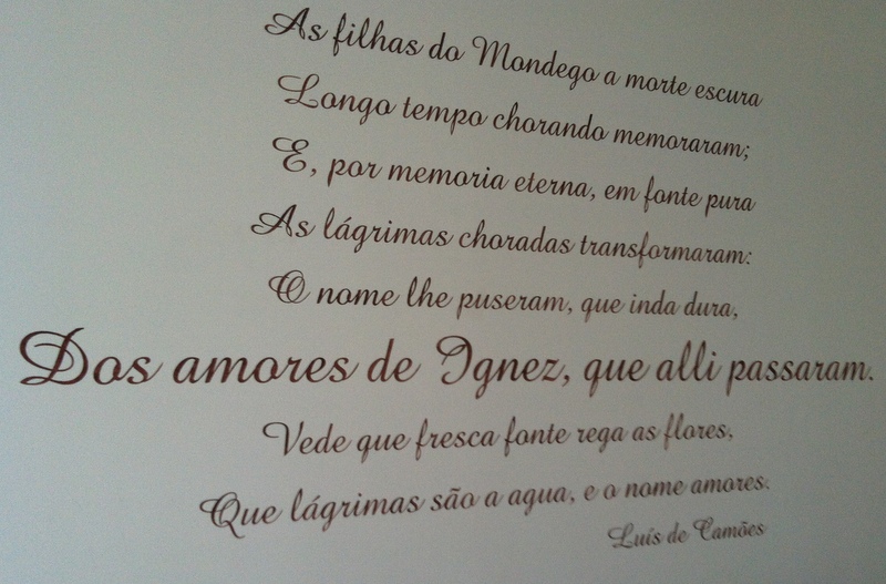 trecho de Os Lusíadas no meu quarto
