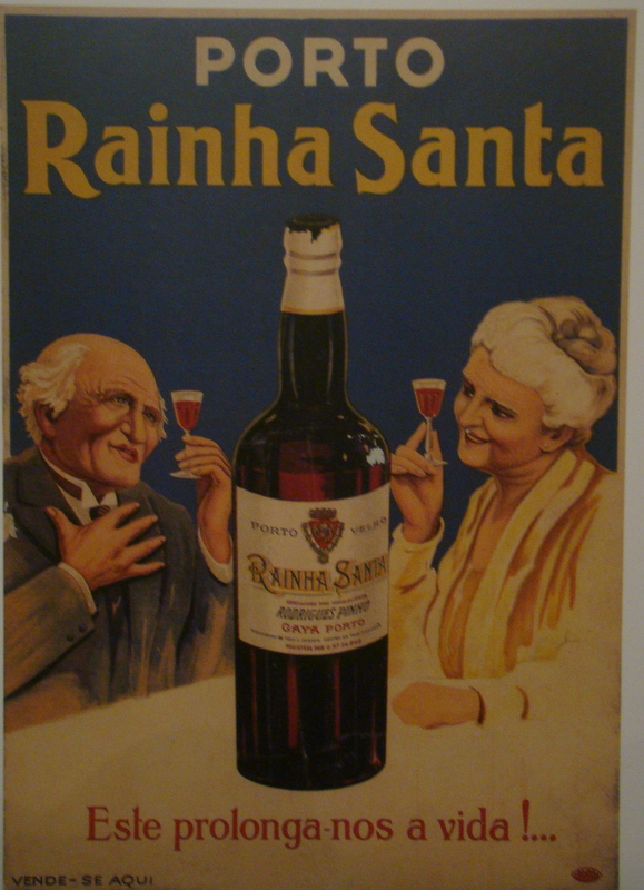 propaganda antiga de uma marca de vinho do Porto
