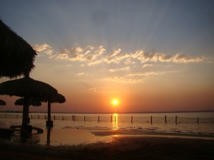 pôr do sol na Ilha do Canela, lindo de viver