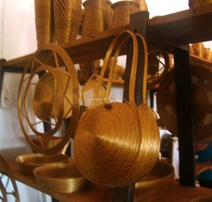 Artesanato de capim dourado