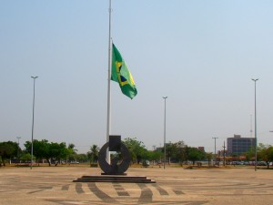 Marco do centro geodésico brasileiro