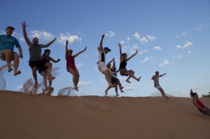 Adventure bloggers nas dunas