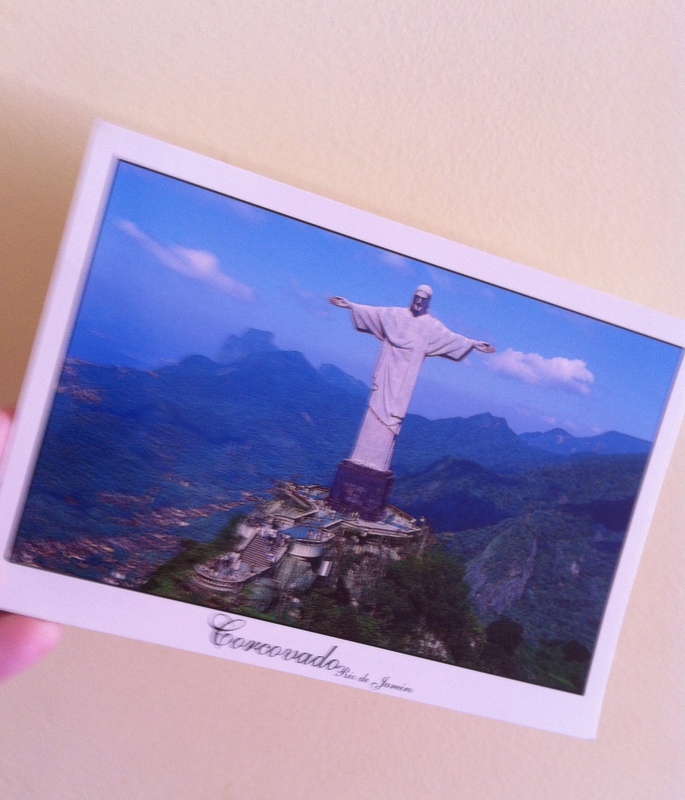 Meu postal do Rio que enviei para a Camila