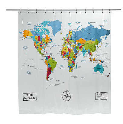 cortina de banheiro da Bed Bath and Beyond
