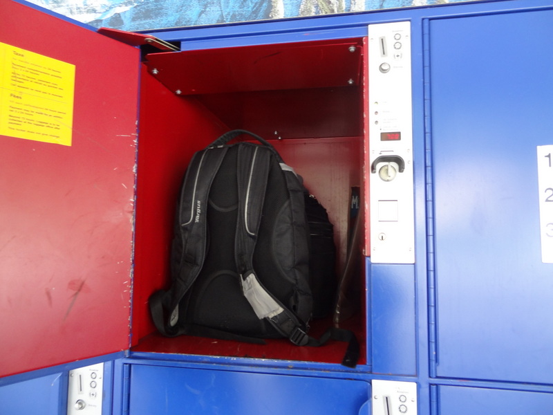 locker que usei na estação de Interlaken 