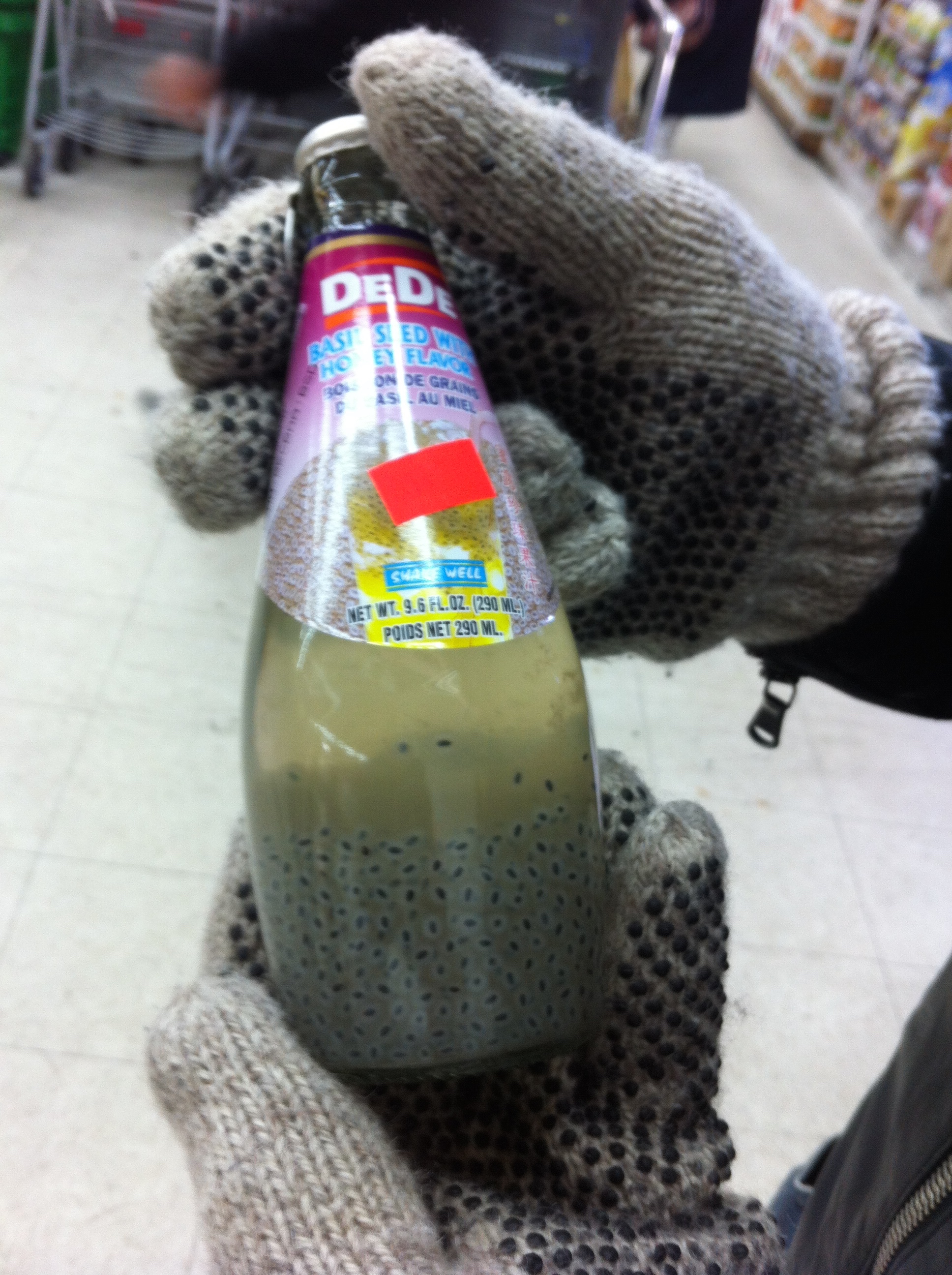 suco de semente de manjericão que experimentamos
