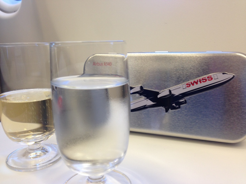 antes de decolar, para relaxar - classe executiva Swiss