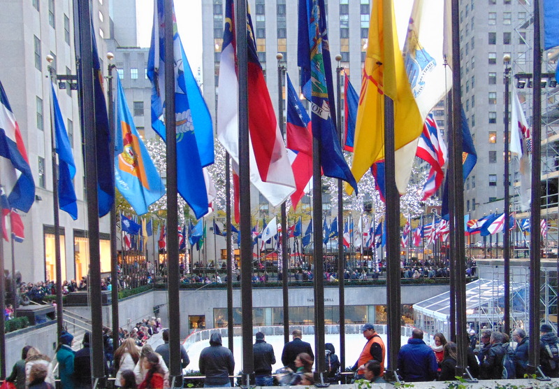 Rockefeller Center - tão cheio que nem consegui chegar perto...