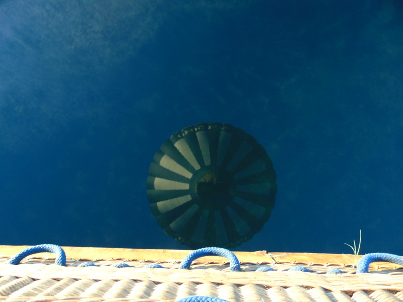 adorei essa foto do reflexo do balão no lago