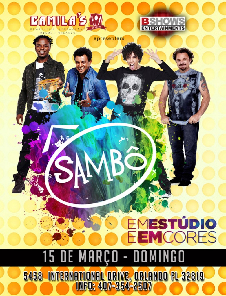 Flyer do show do Sambô