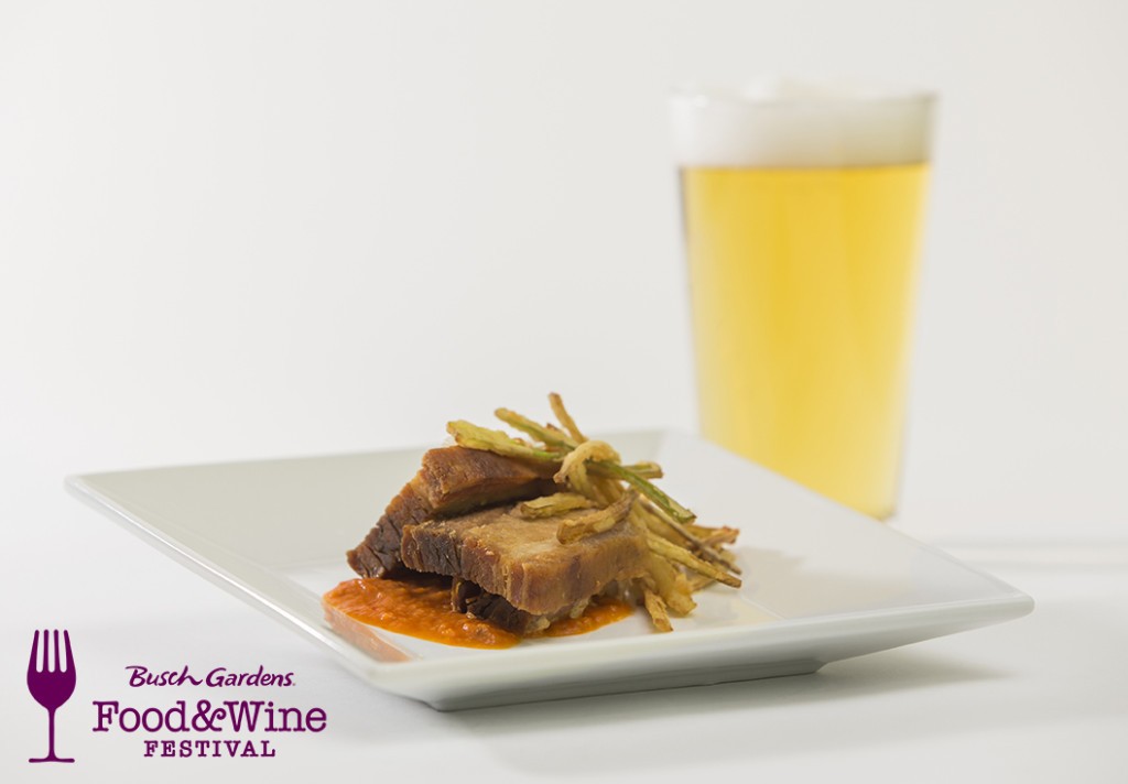 e tem harmonização com cerveja também, esse no quiosque Field-House-Eatery