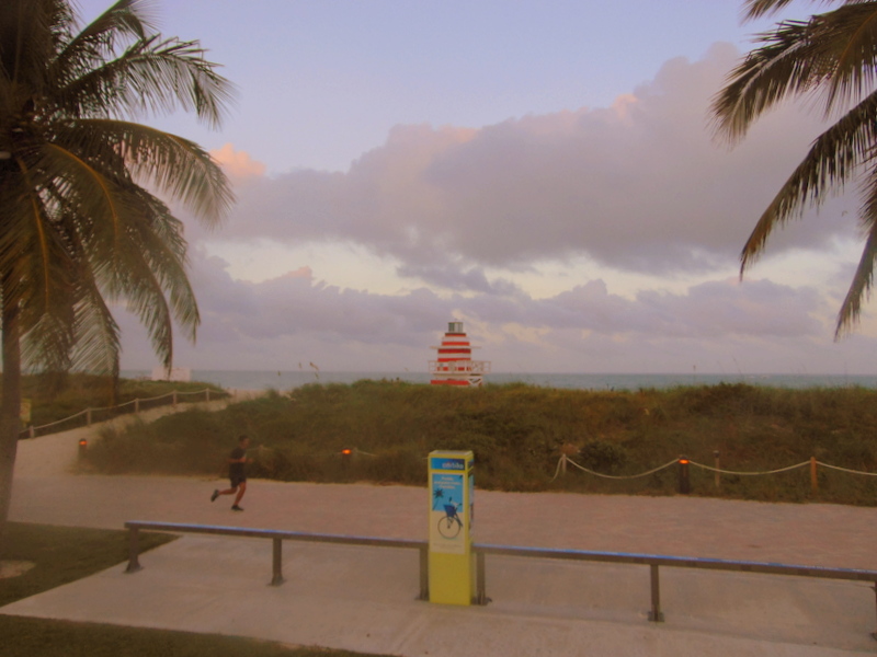 do mesmo ponto de onde tirei a foto, se vê a conexão do parque com a praia de South Beach