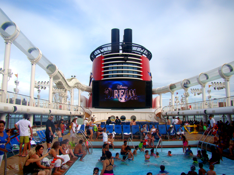 visão geral com o AquaDuck no Disney Dream