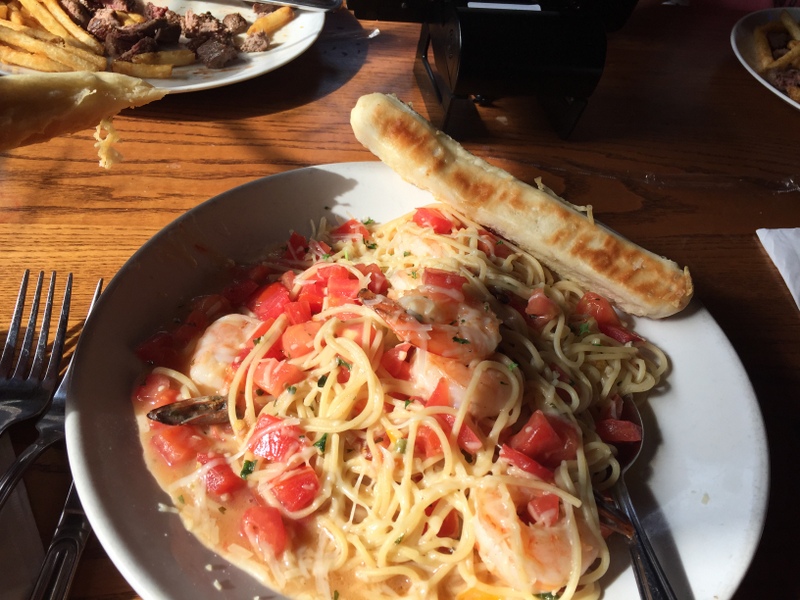 meu prato de sempre.. Shrimp Scampi