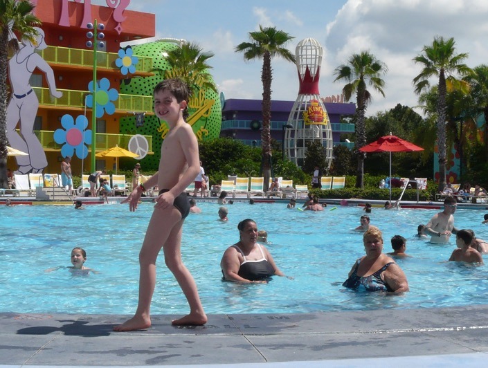 uma das piscinas
