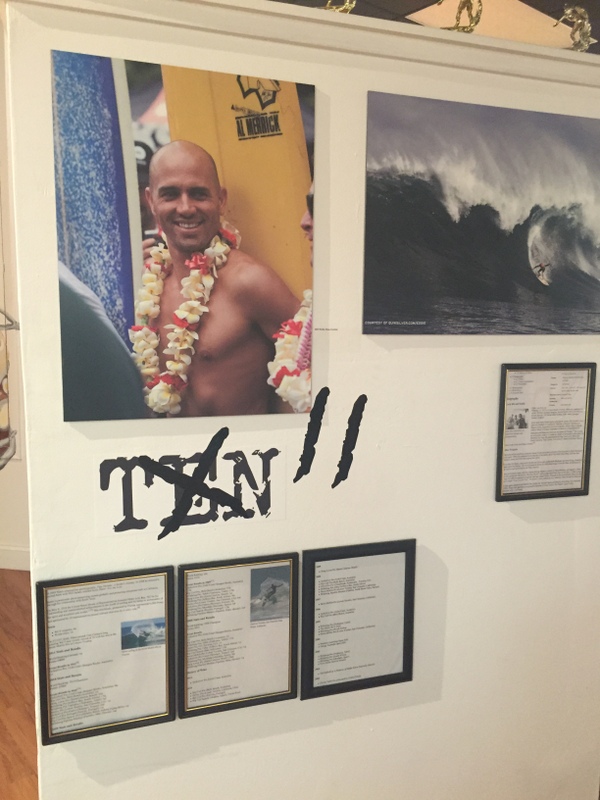 Museu do Surf fazendo homenagem ao Kelly Slater 