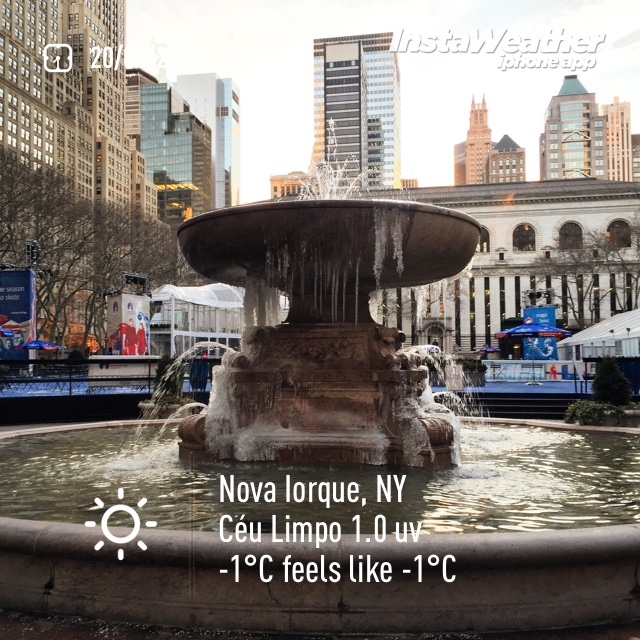 o problema é que no inverno é difícil até tirar fotos, os dedos congelam, tudo congela