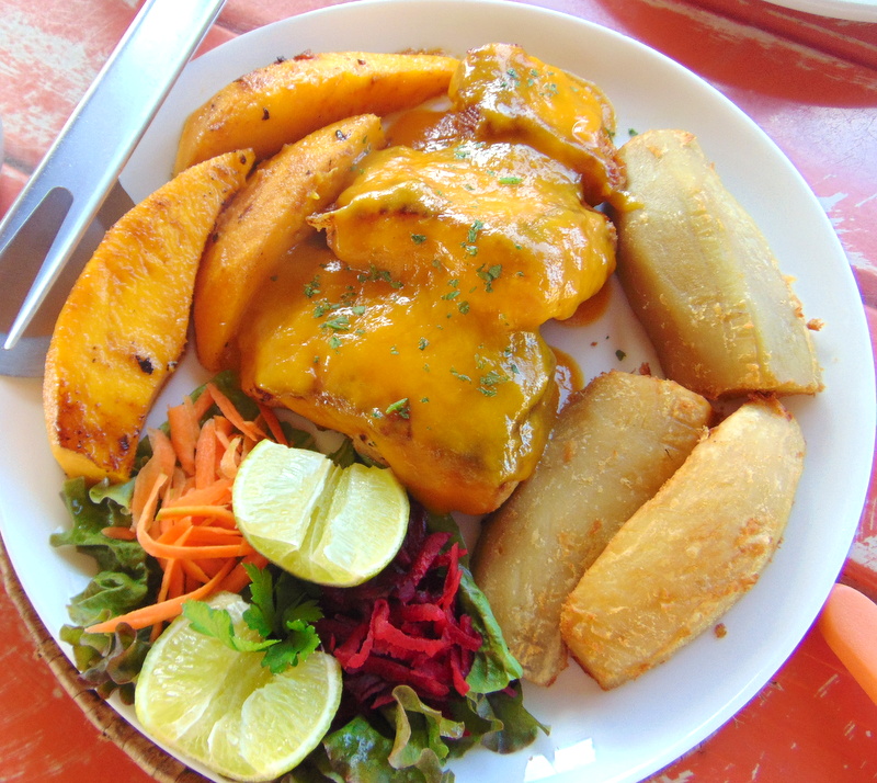peixe com molho de manga
