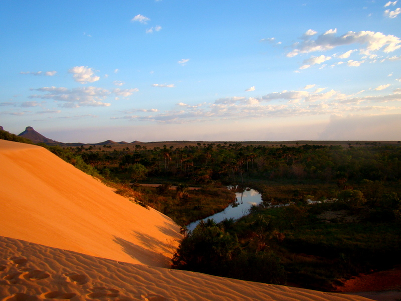 Dunas alaranjadas do Jalapão